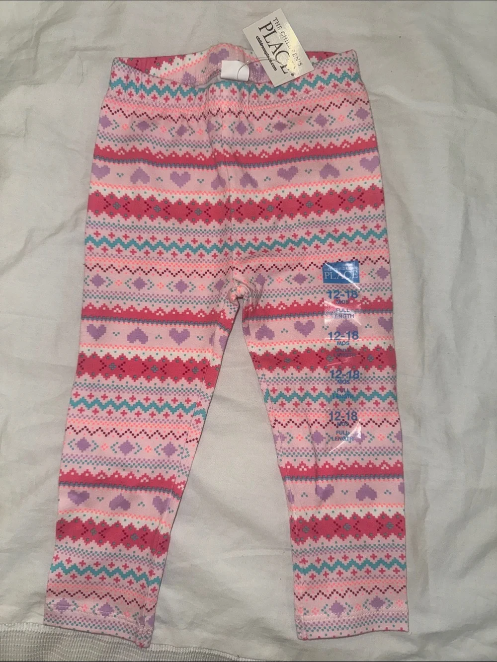 The Children's Place Hot Pink 'ADORABLE' Pajama Set with Patterned Leggings